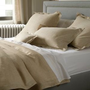 MATOUK champagne Terra linen euro sham